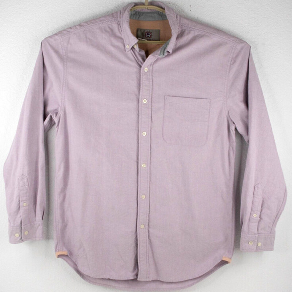 The Territory Ahead Long Sleeve Button Up Shirt Light Purple Mens SIZE M - Picture 1 of 8